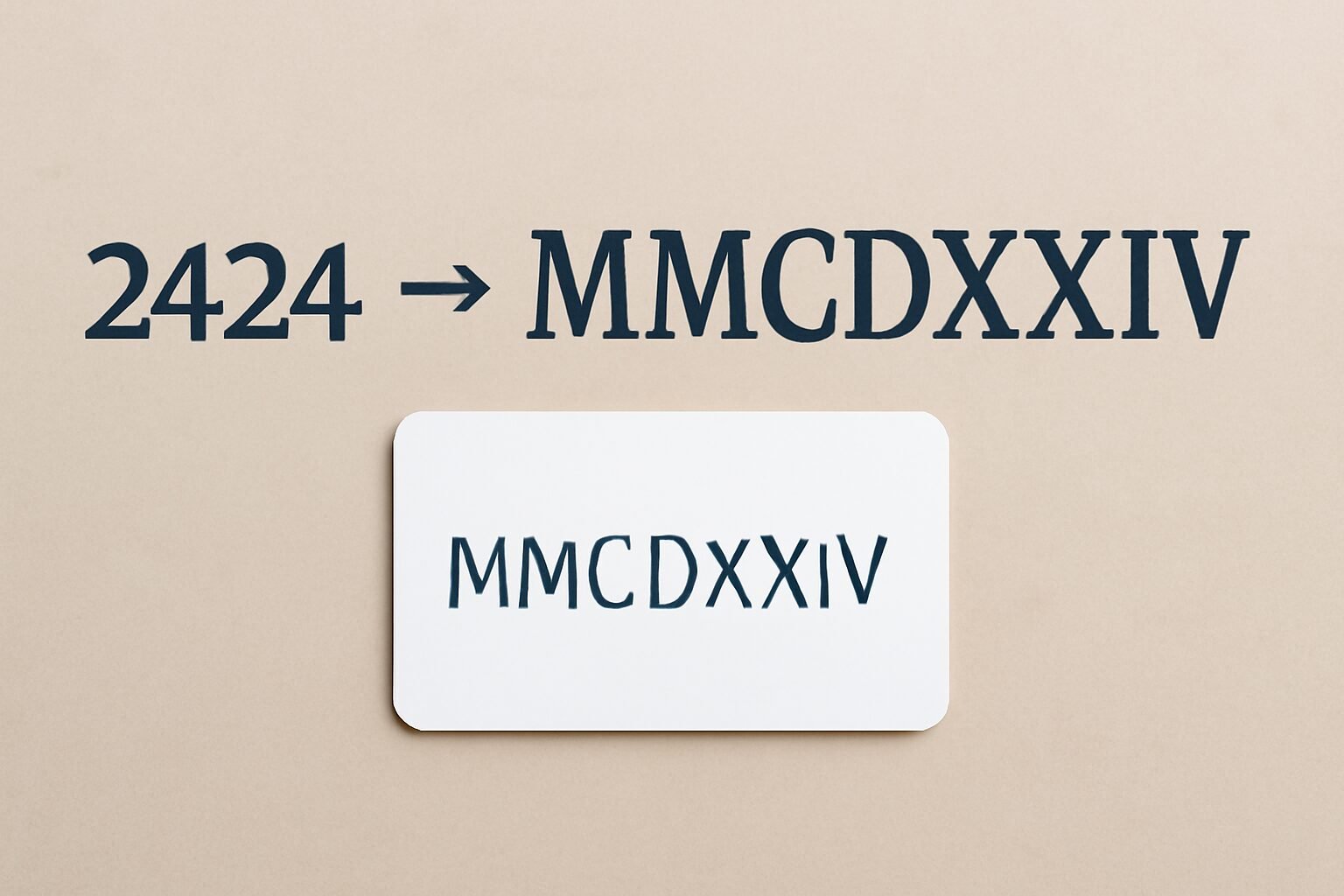 Roman Numerals: 2424