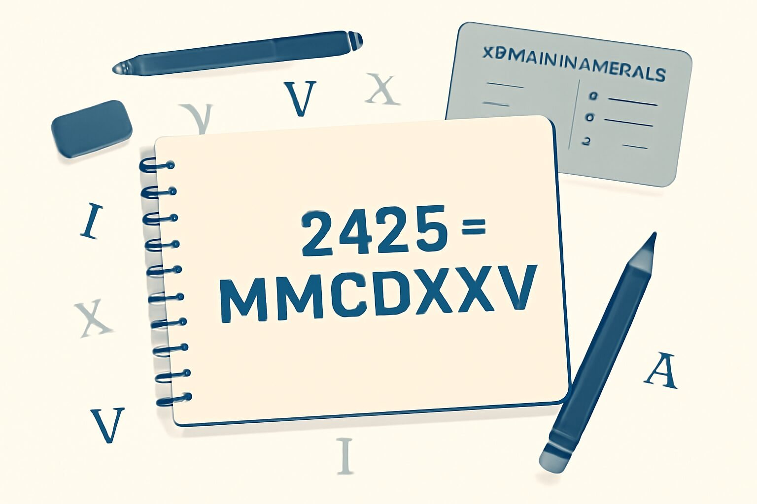 Roman Numerals: 2425