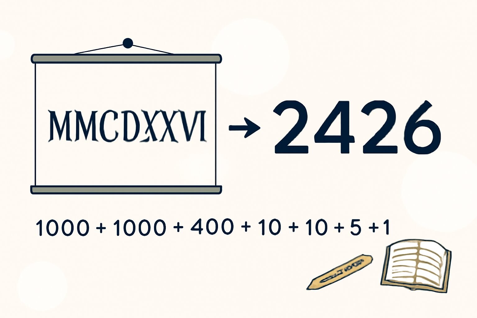 Roman Numerals: 2426