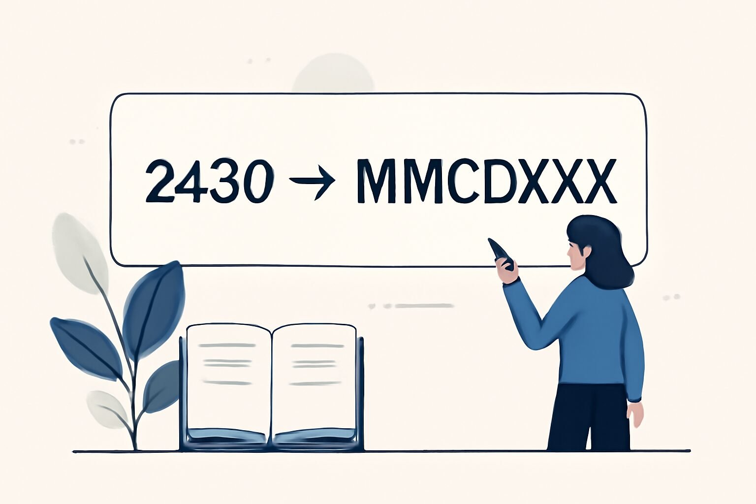 Roman Numerals: 2430
