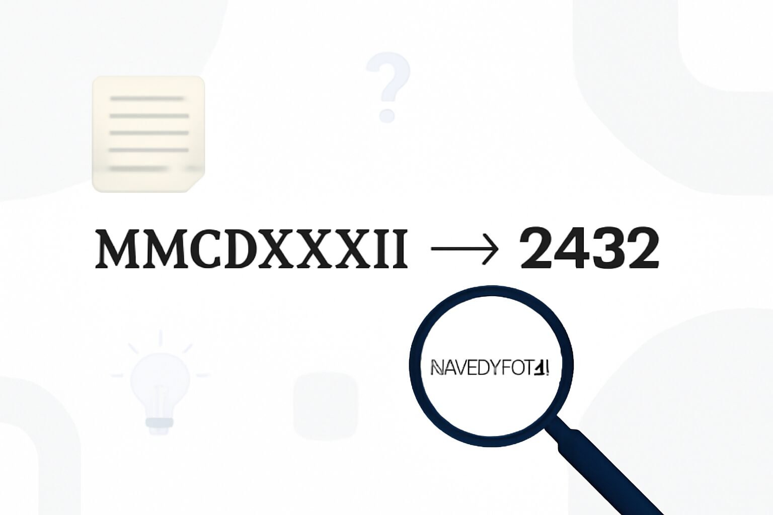 Roman Numerals: 2432