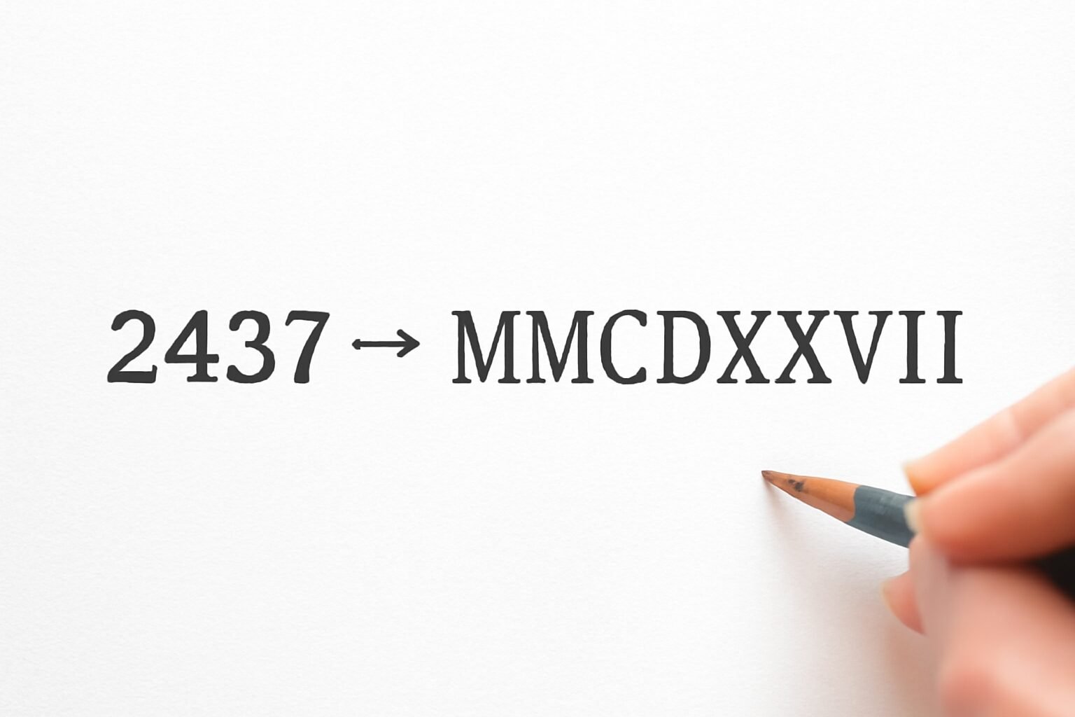 Roman Numerals: 2437