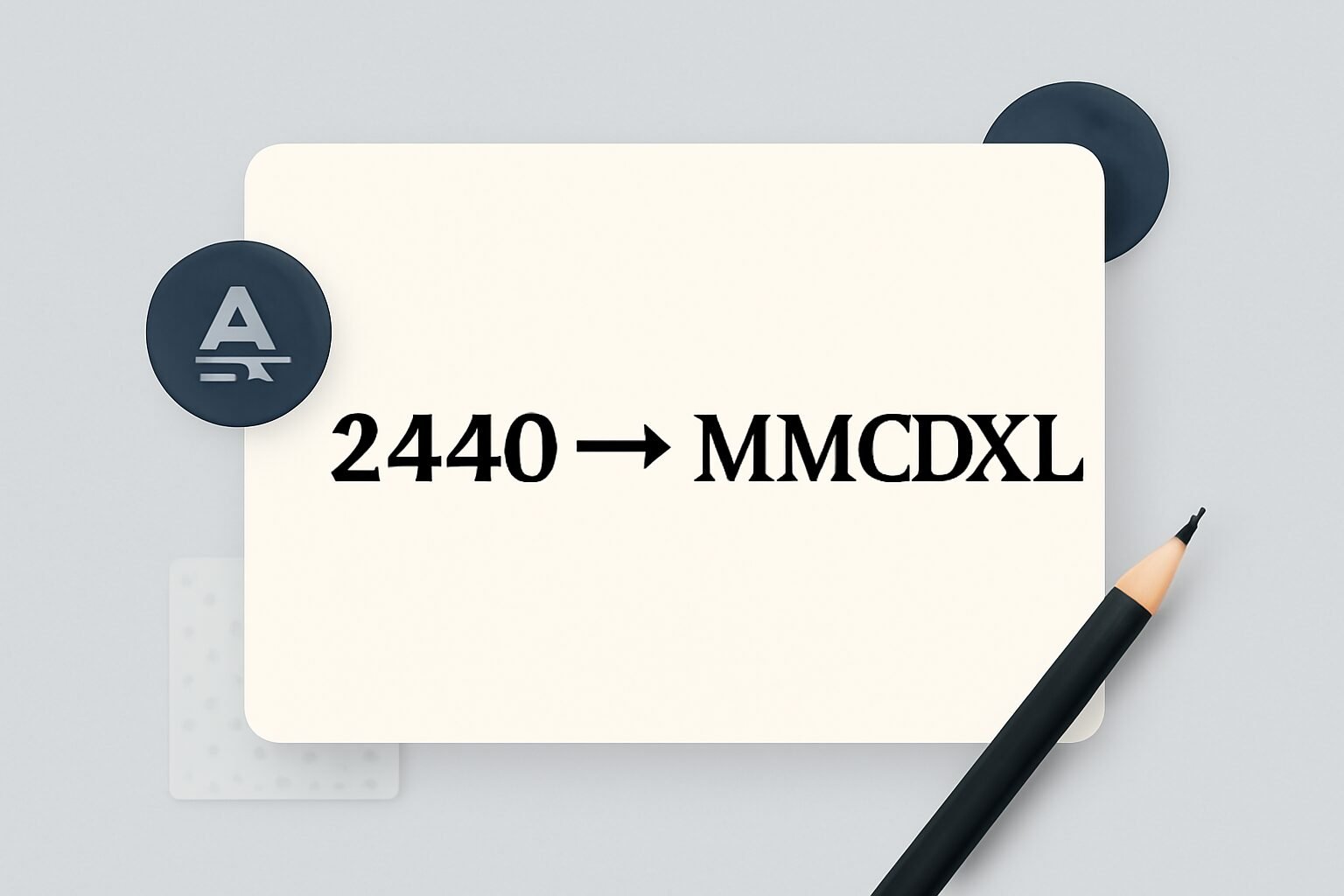 Roman Numerals: 2440