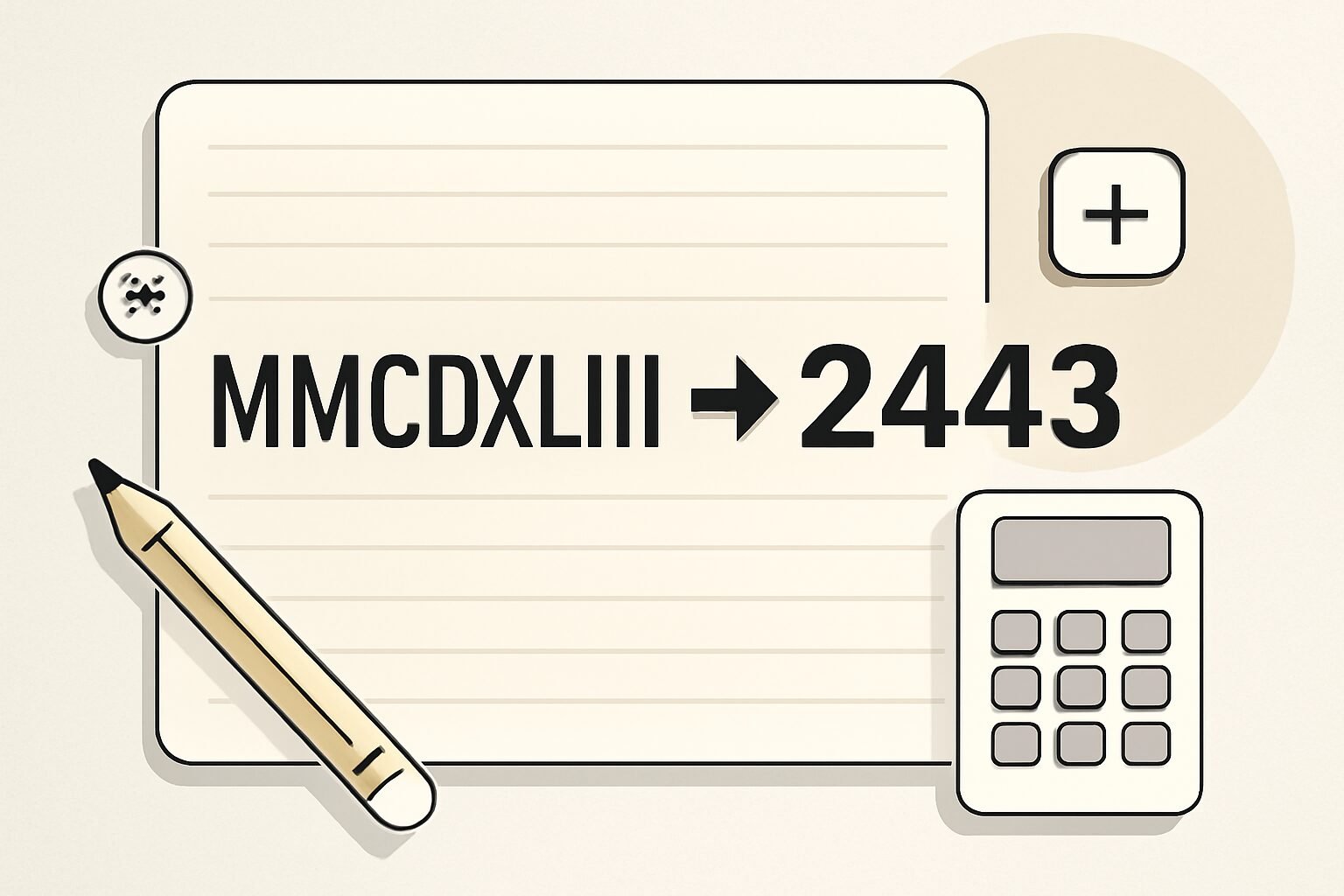 Roman Numerals: 2443
