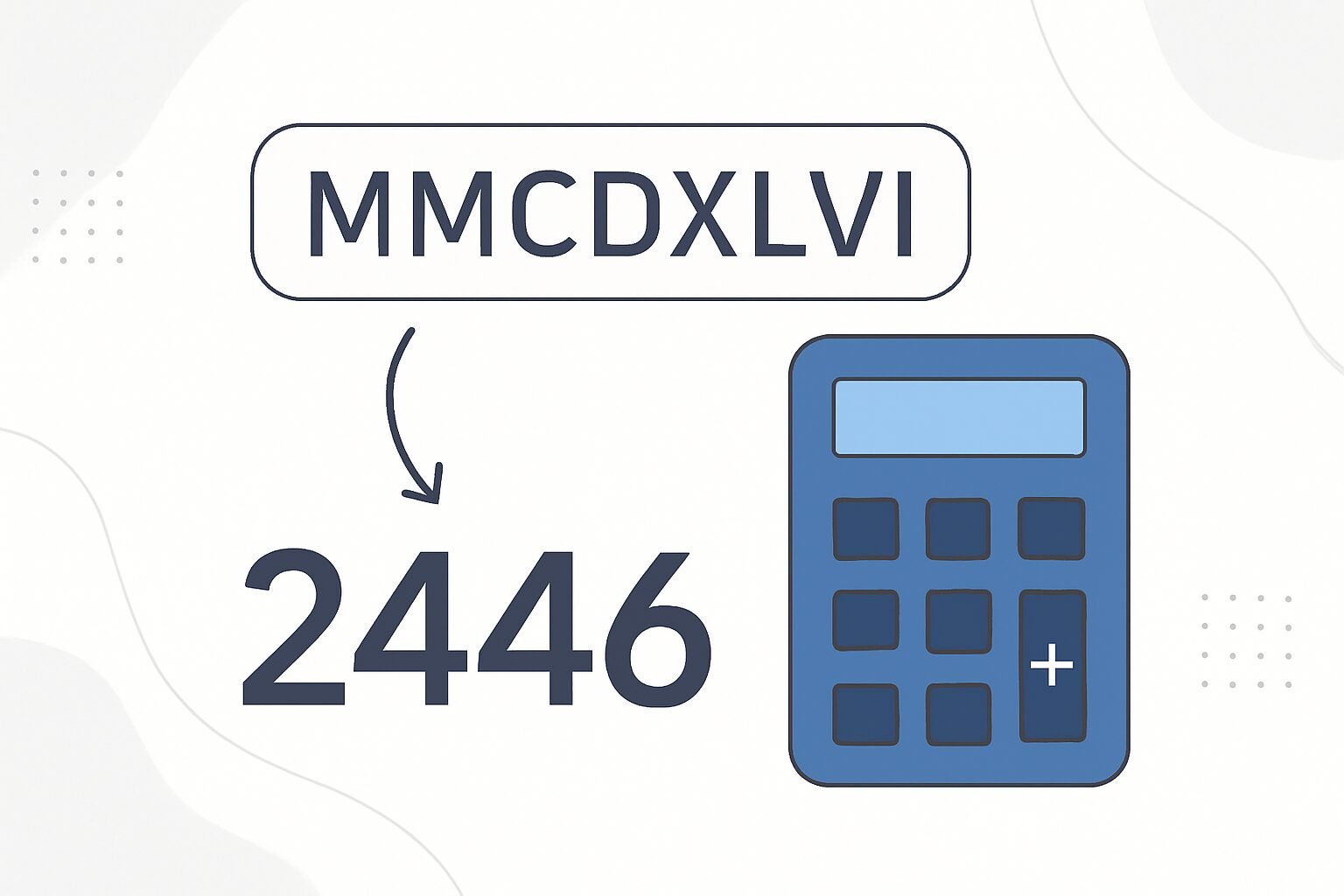 Roman Numerals: 2446