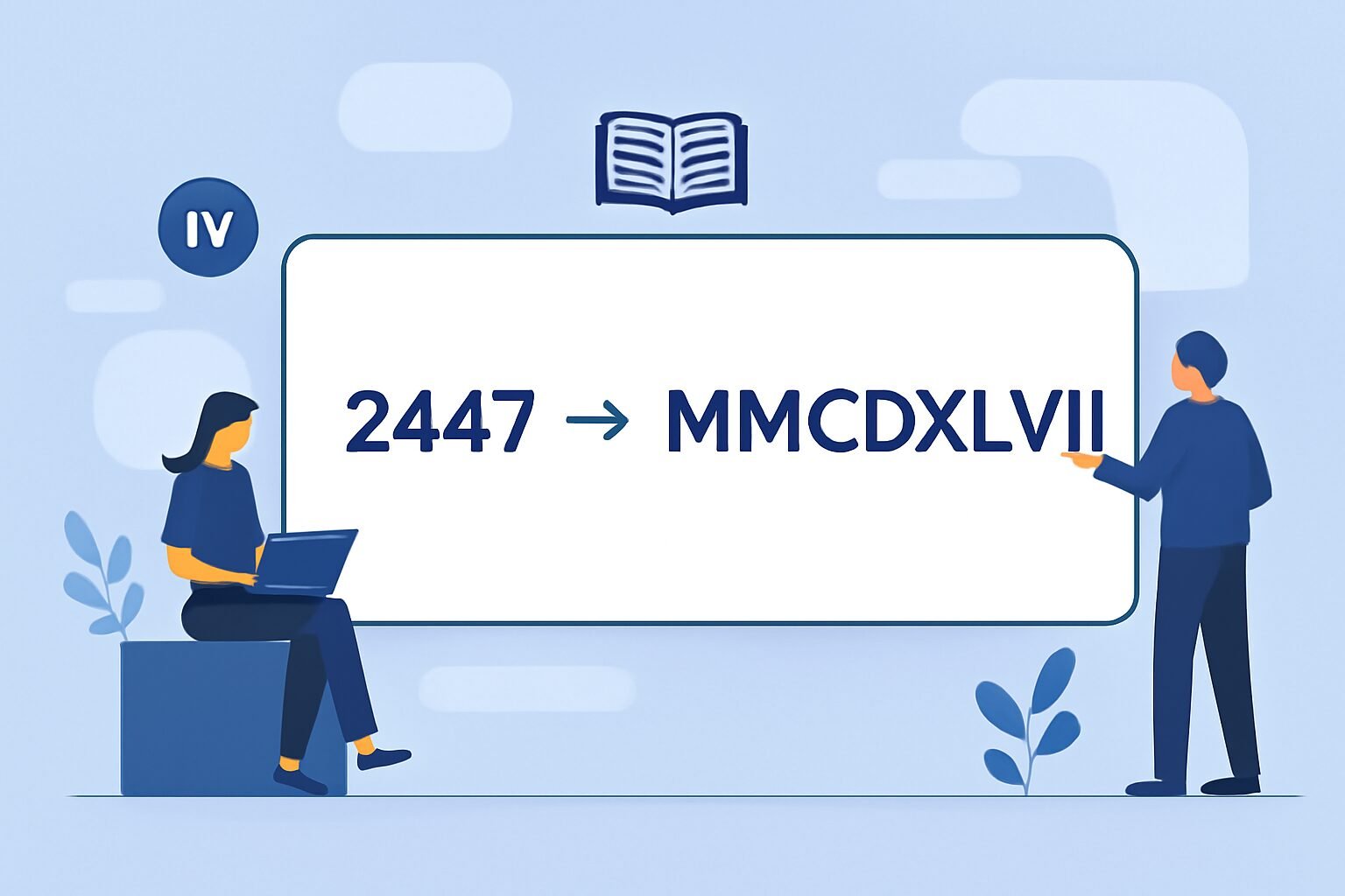 Roman Numerals: 2447
