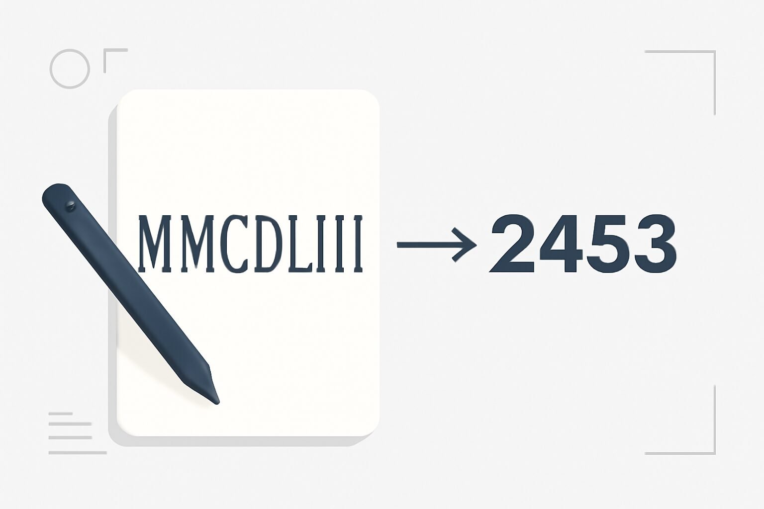Roman Numerals: 2453