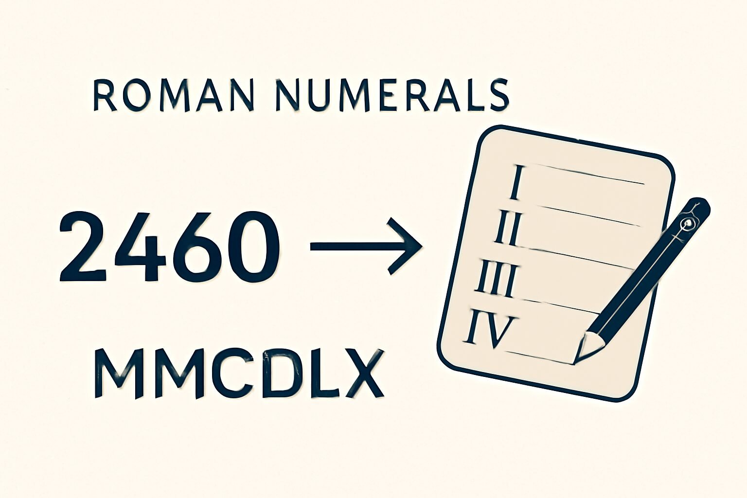 Roman Numerals: 2460