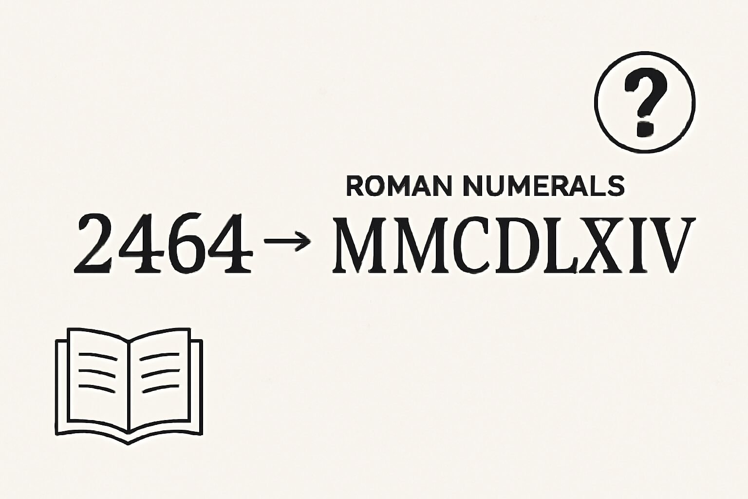 Roman Numerals: 2464