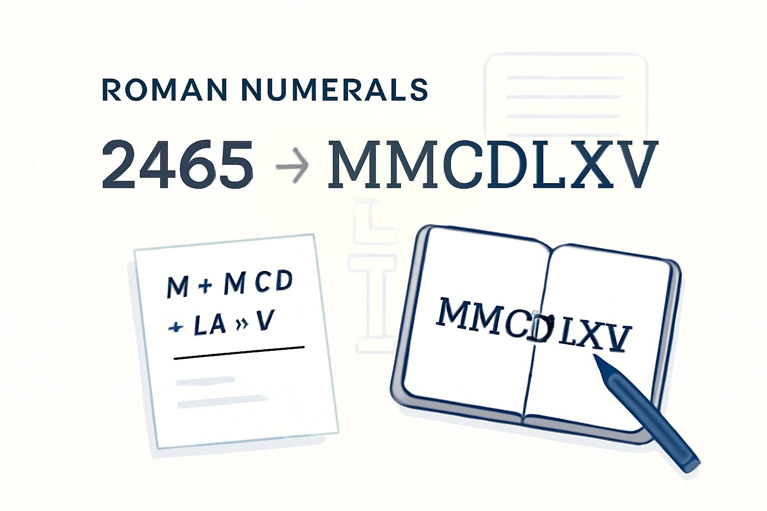 Roman Numerals: 2465
