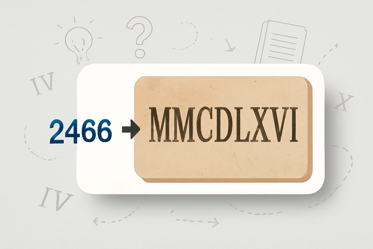 Roman Numerals: 2466