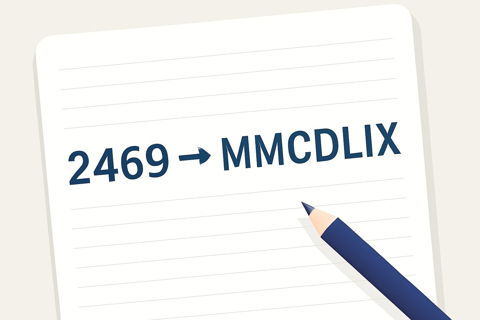 Roman Numerals: 2469