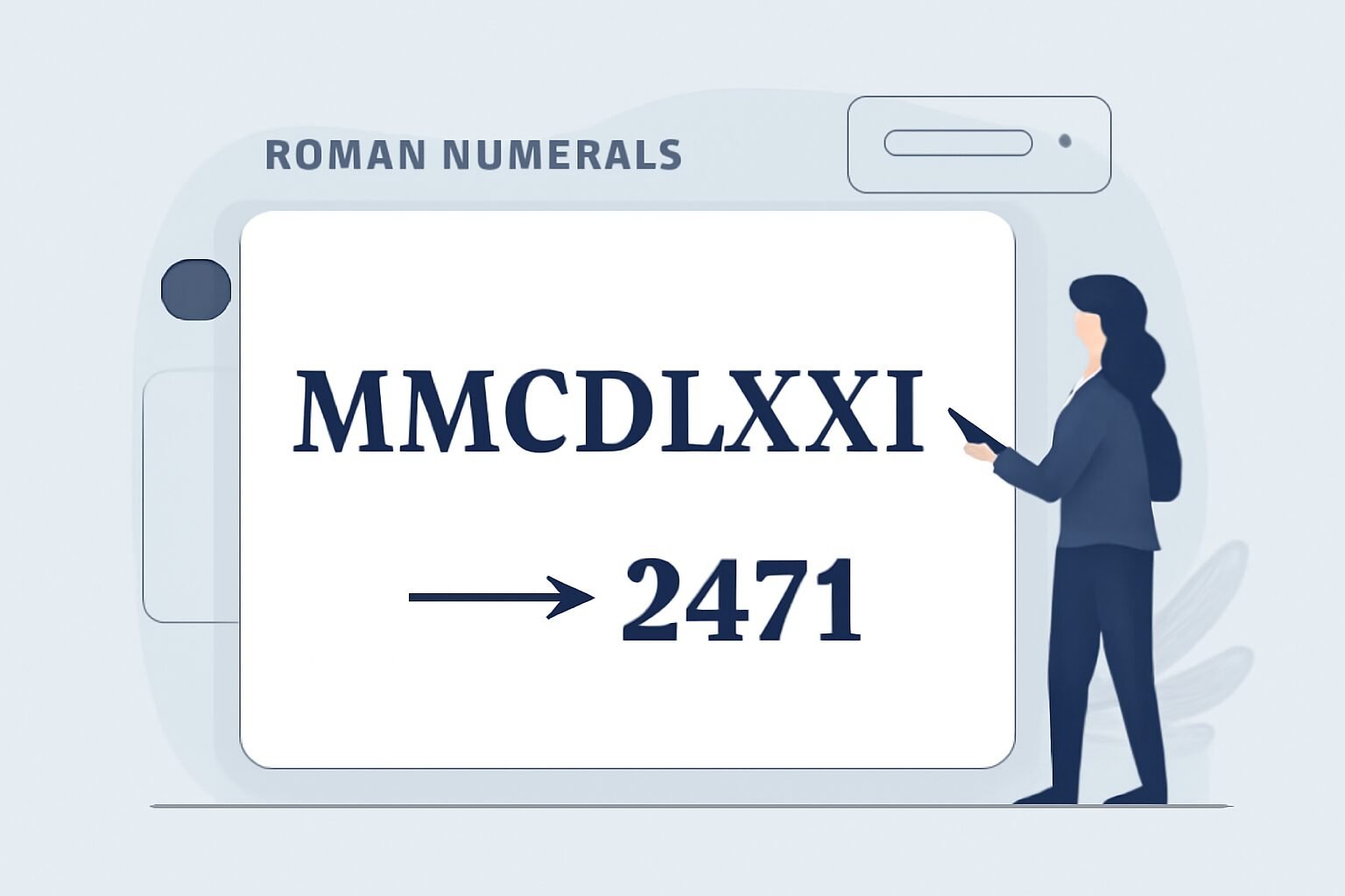 Roman Numerals: 2471