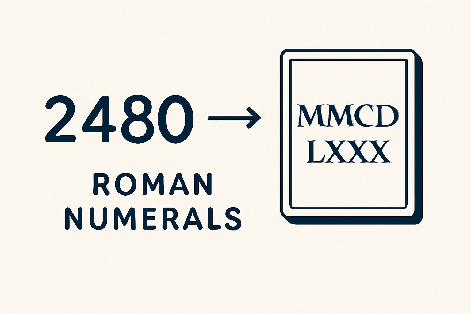 Roman Numerals: 2480