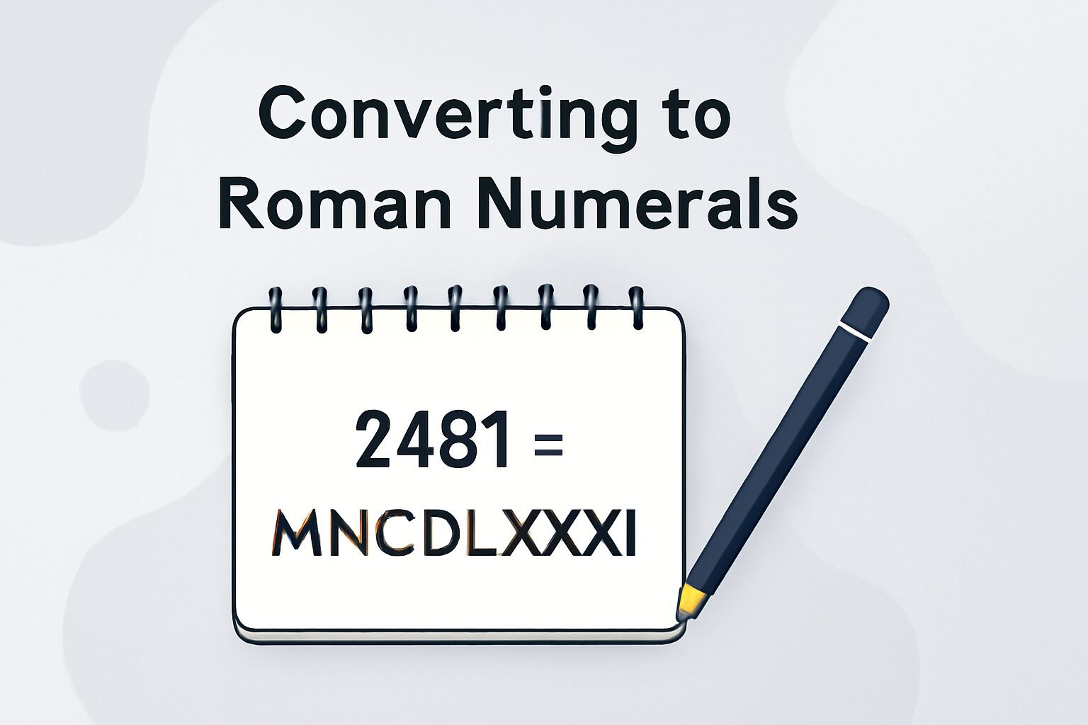Roman Numerals: 2481