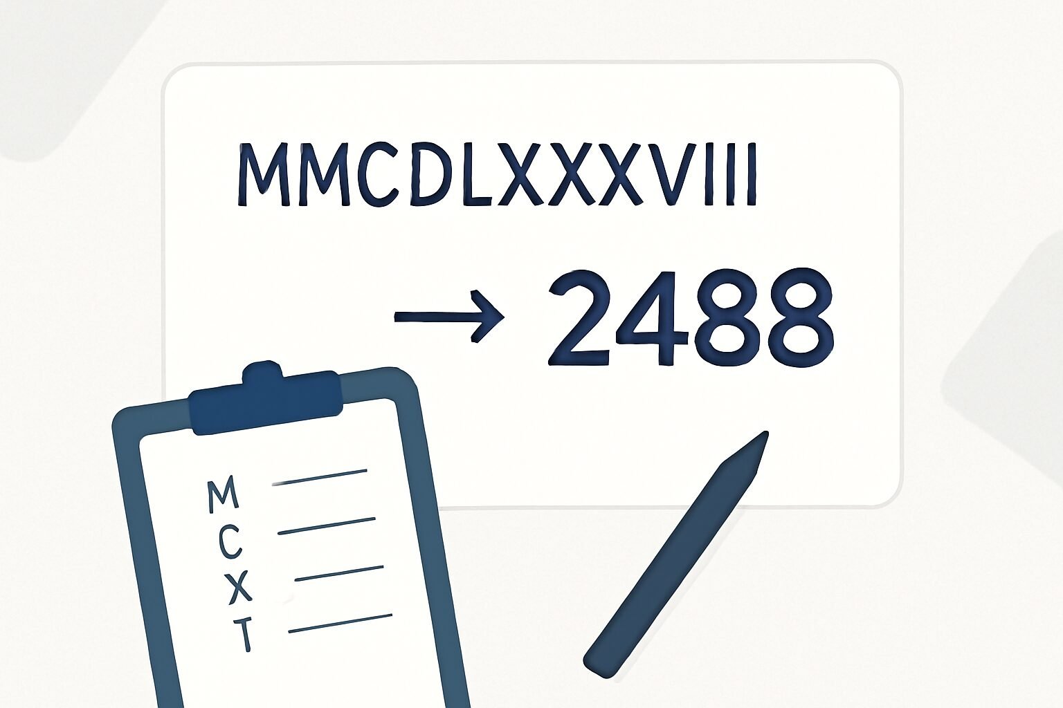 Roman Numerals: 2488
