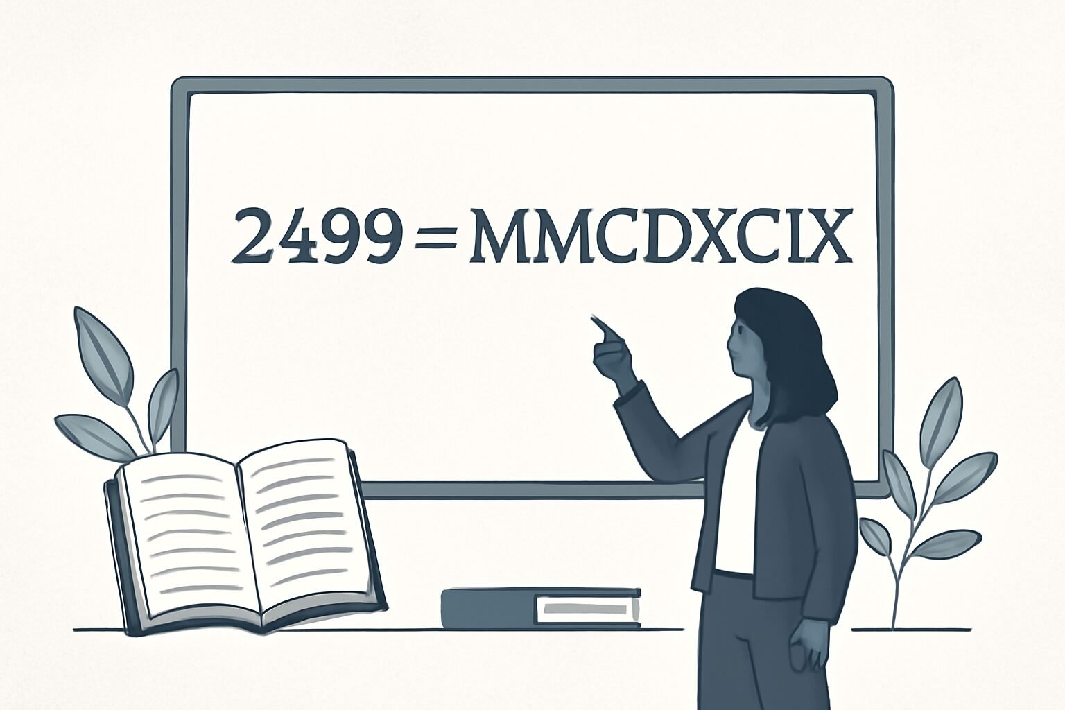 Roman Numerals: 2499