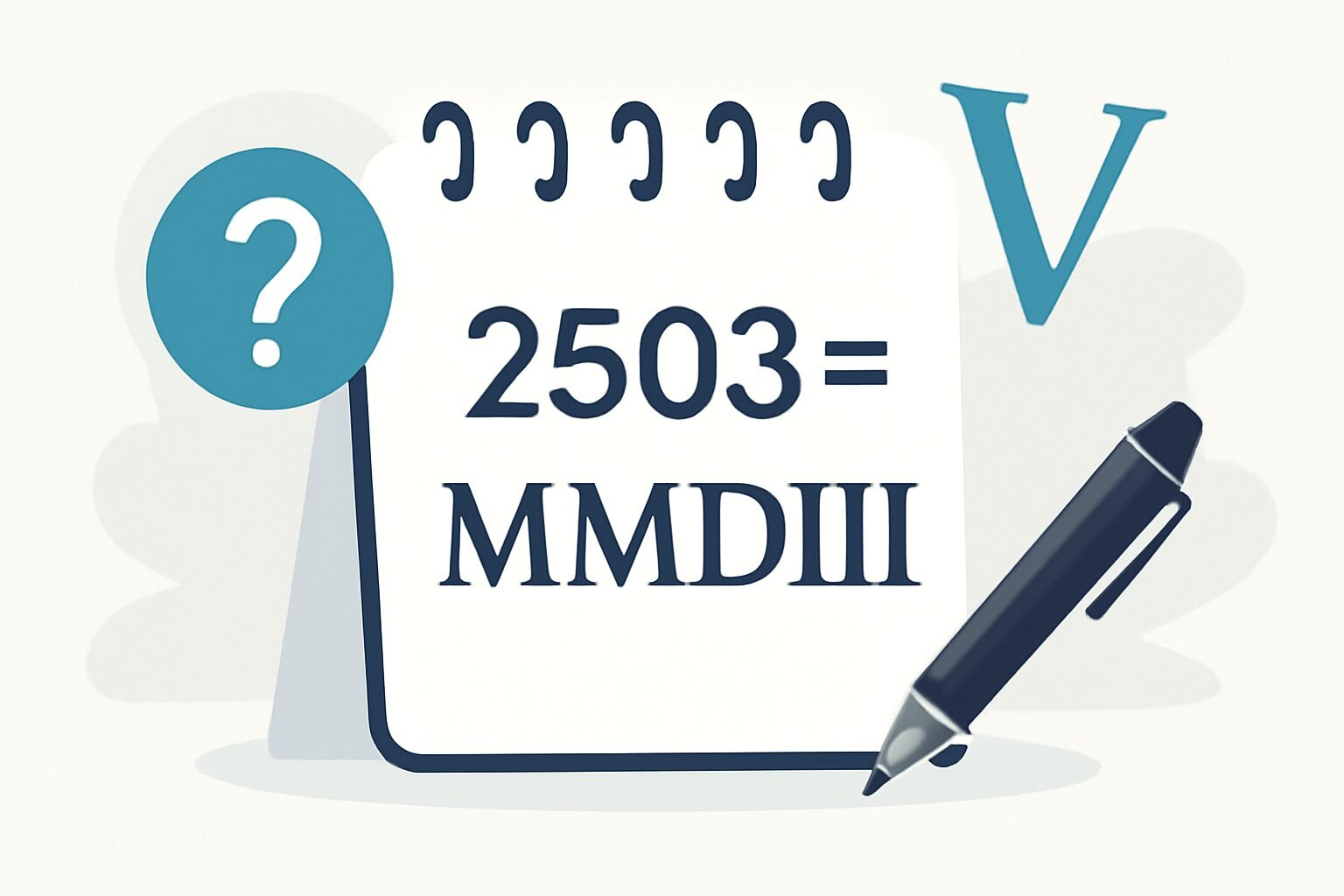 Roman Numerals: 2503