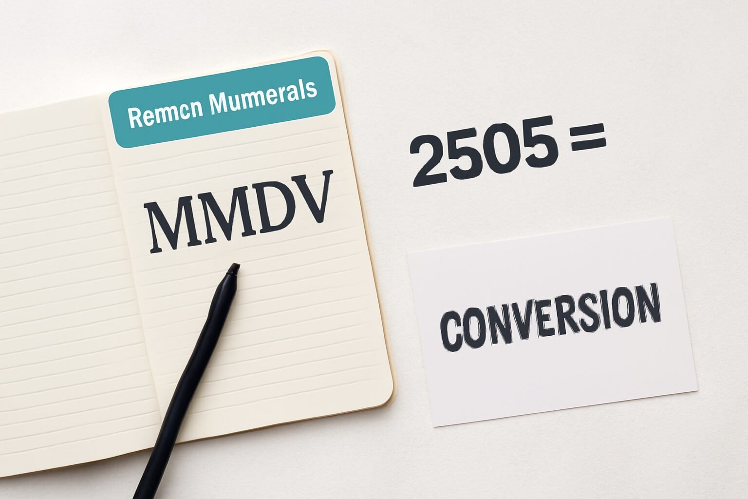Roman Numerals: 2505
