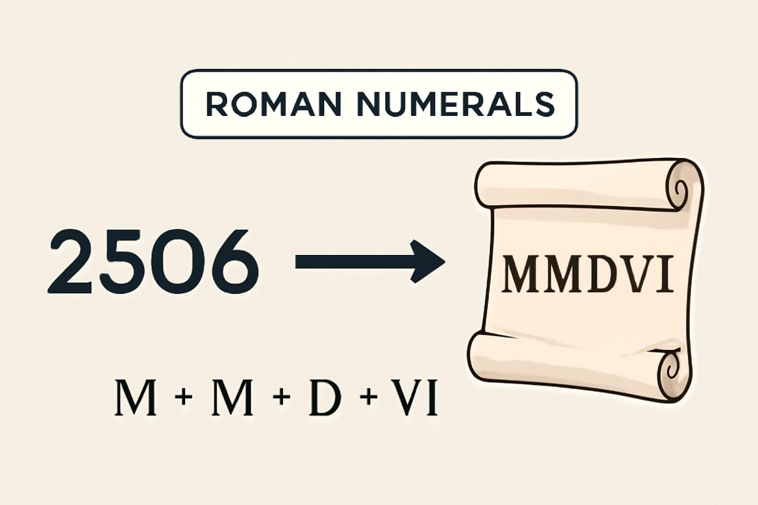 Roman Numerals: 2506