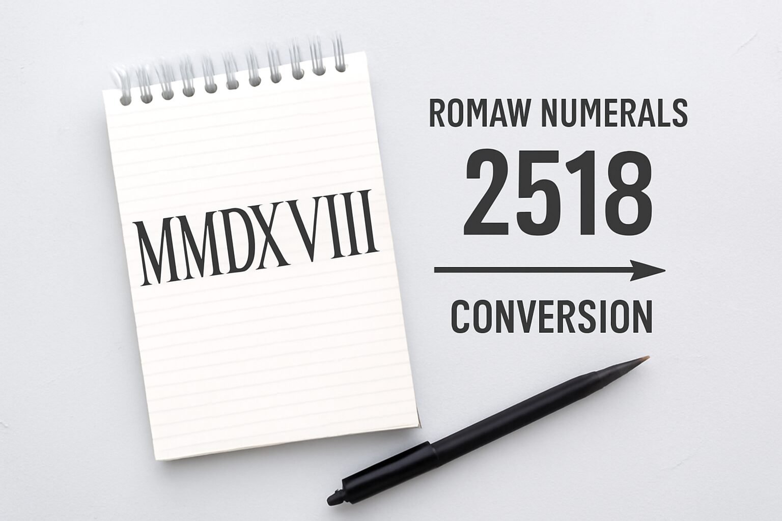 Roman Numerals: 2518