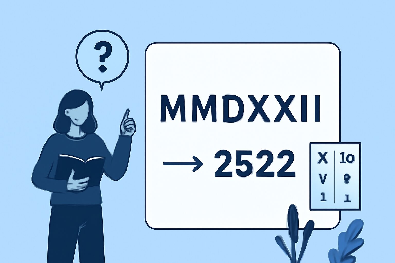 Roman Numerals: 2522