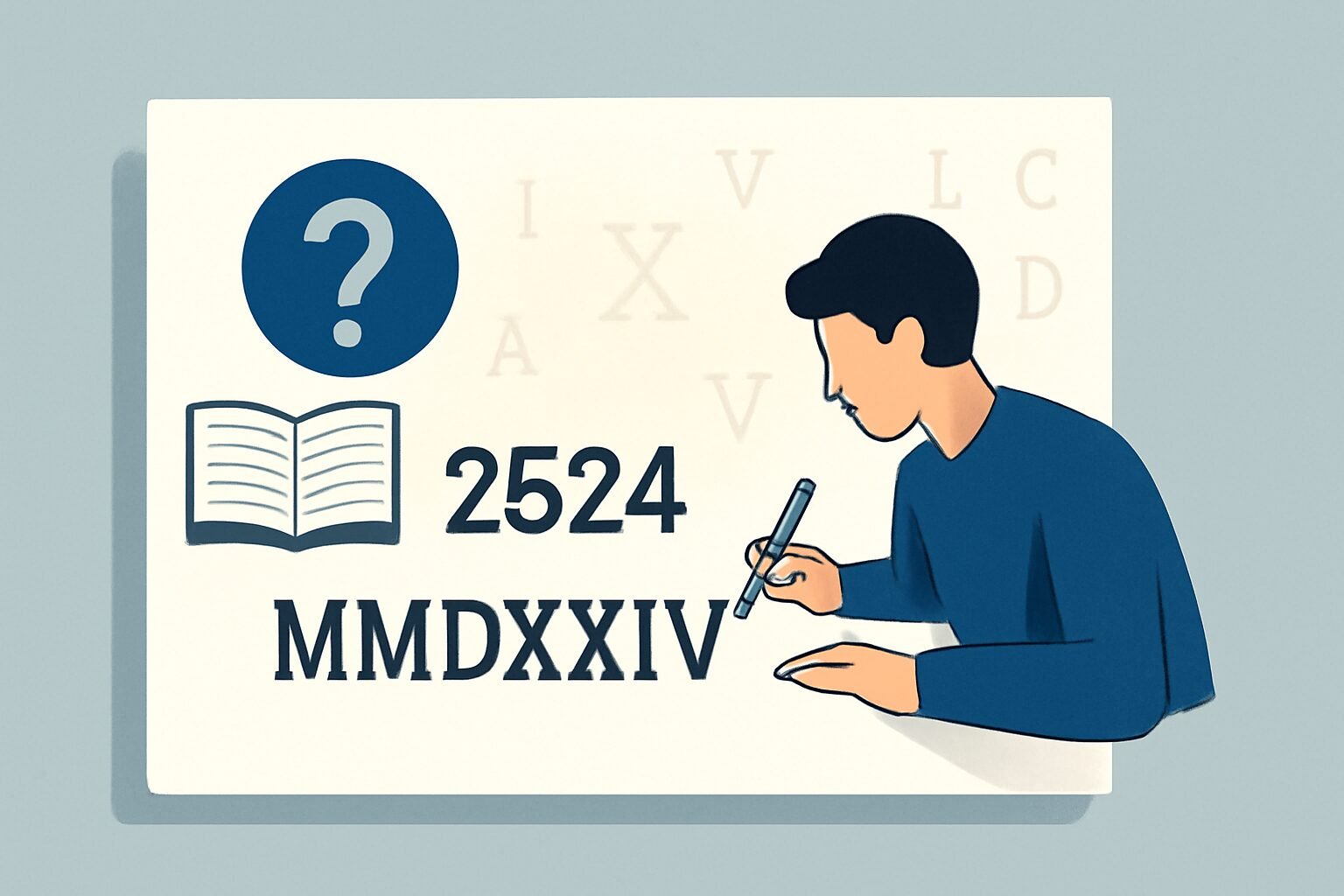 Roman Numerals: 2524