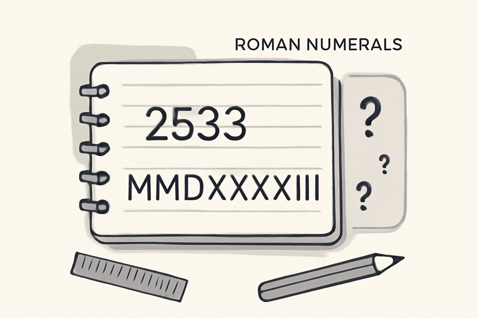 Roman Numerals: 2533