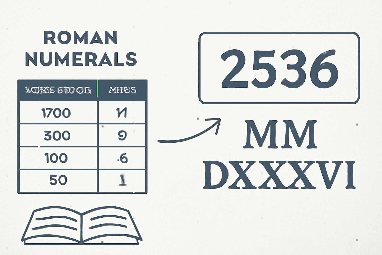Roman Numerals: 2536