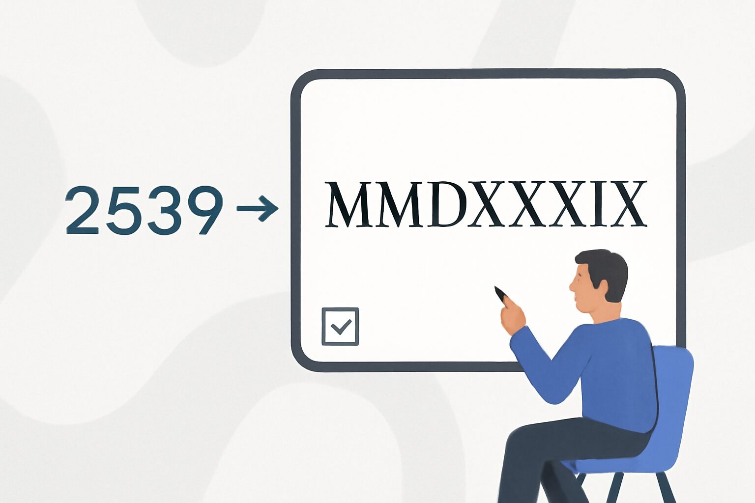Roman Numerals: 2539