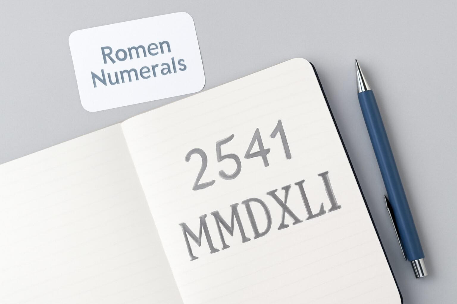 Roman Numerals: 2541