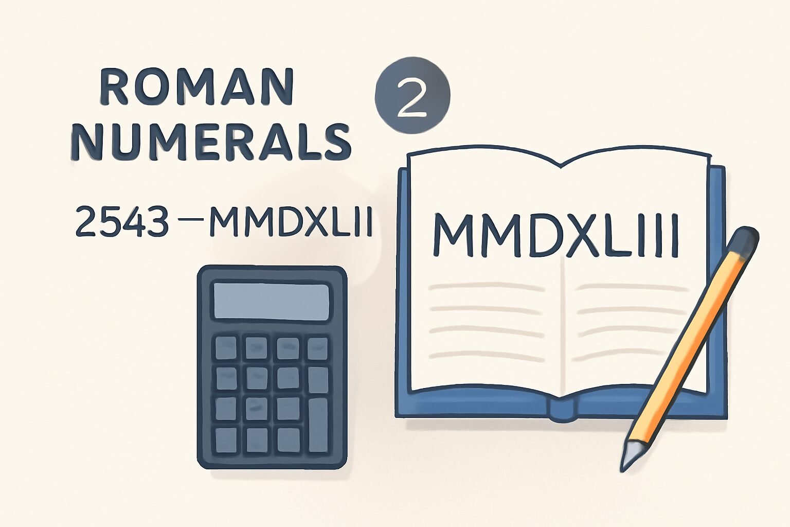 Roman Numerals: 2543