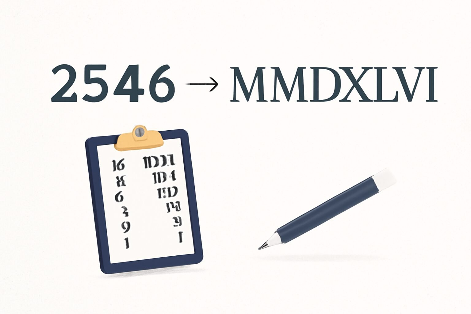 Roman Numerals: 2546