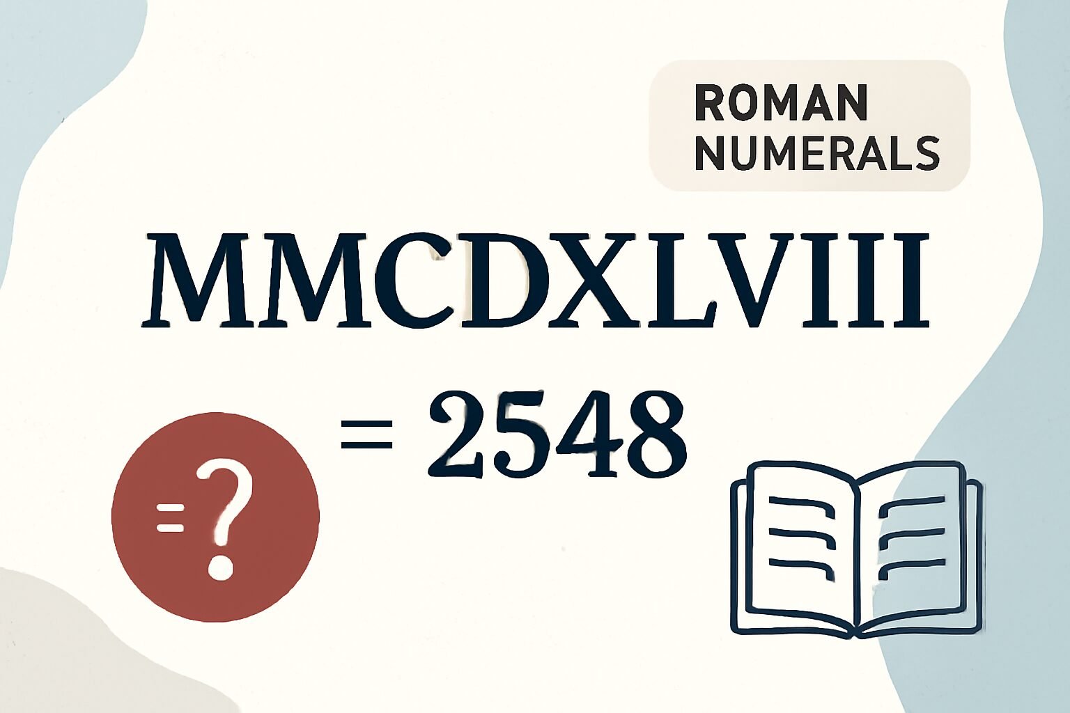 Roman Numerals: 2548