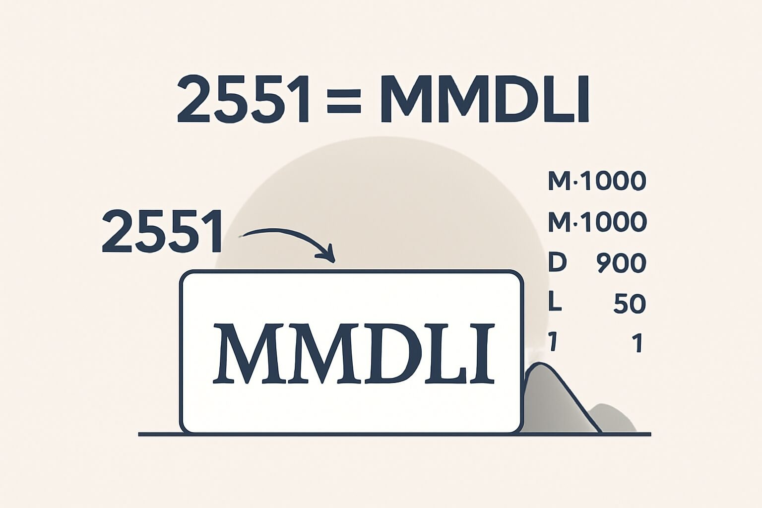 Roman Numerals: 2551