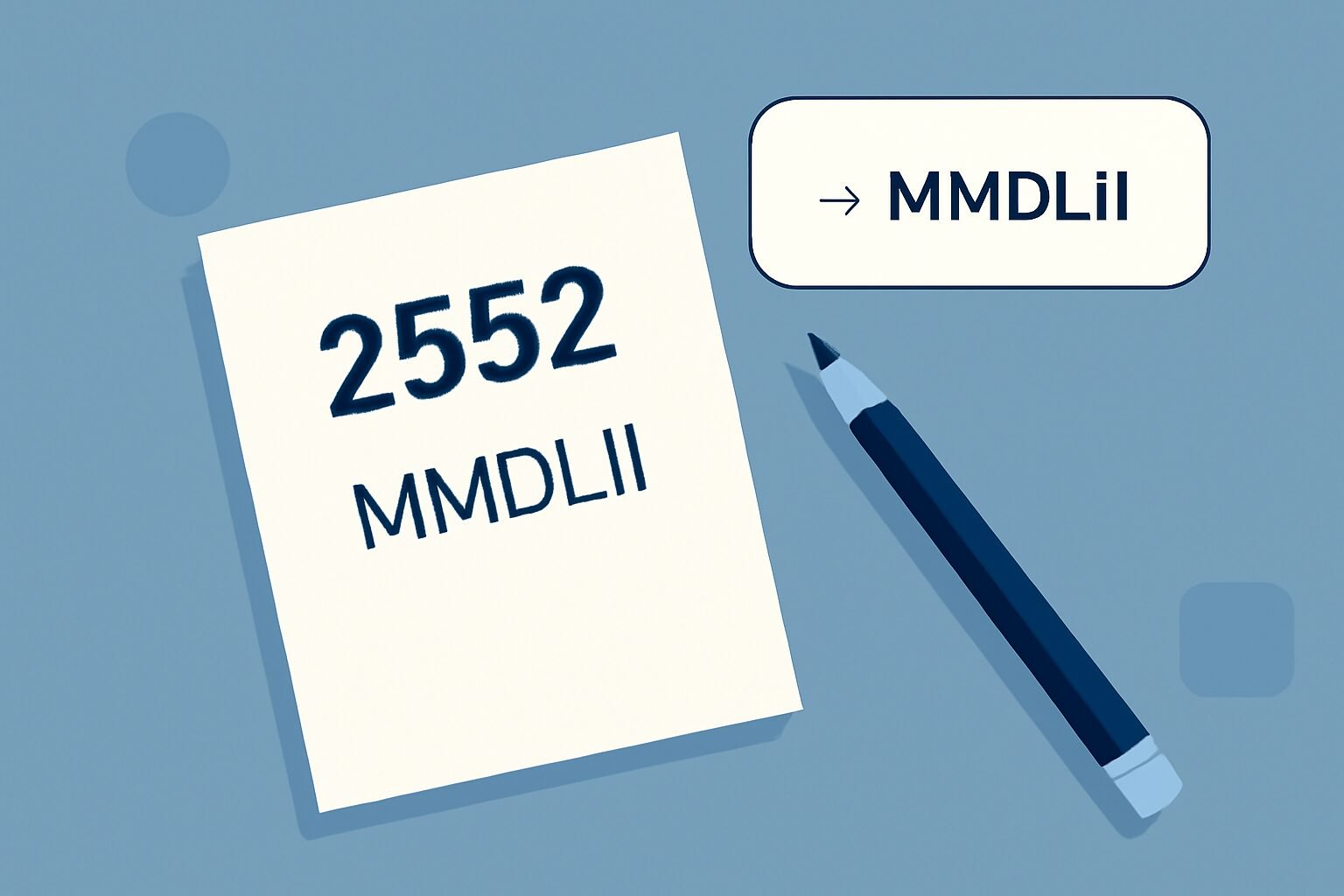Roman Numerals: 2552
