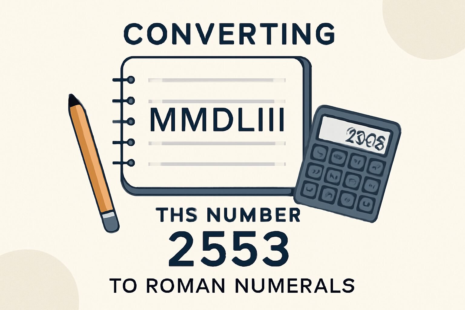 Roman Numerals: 2553