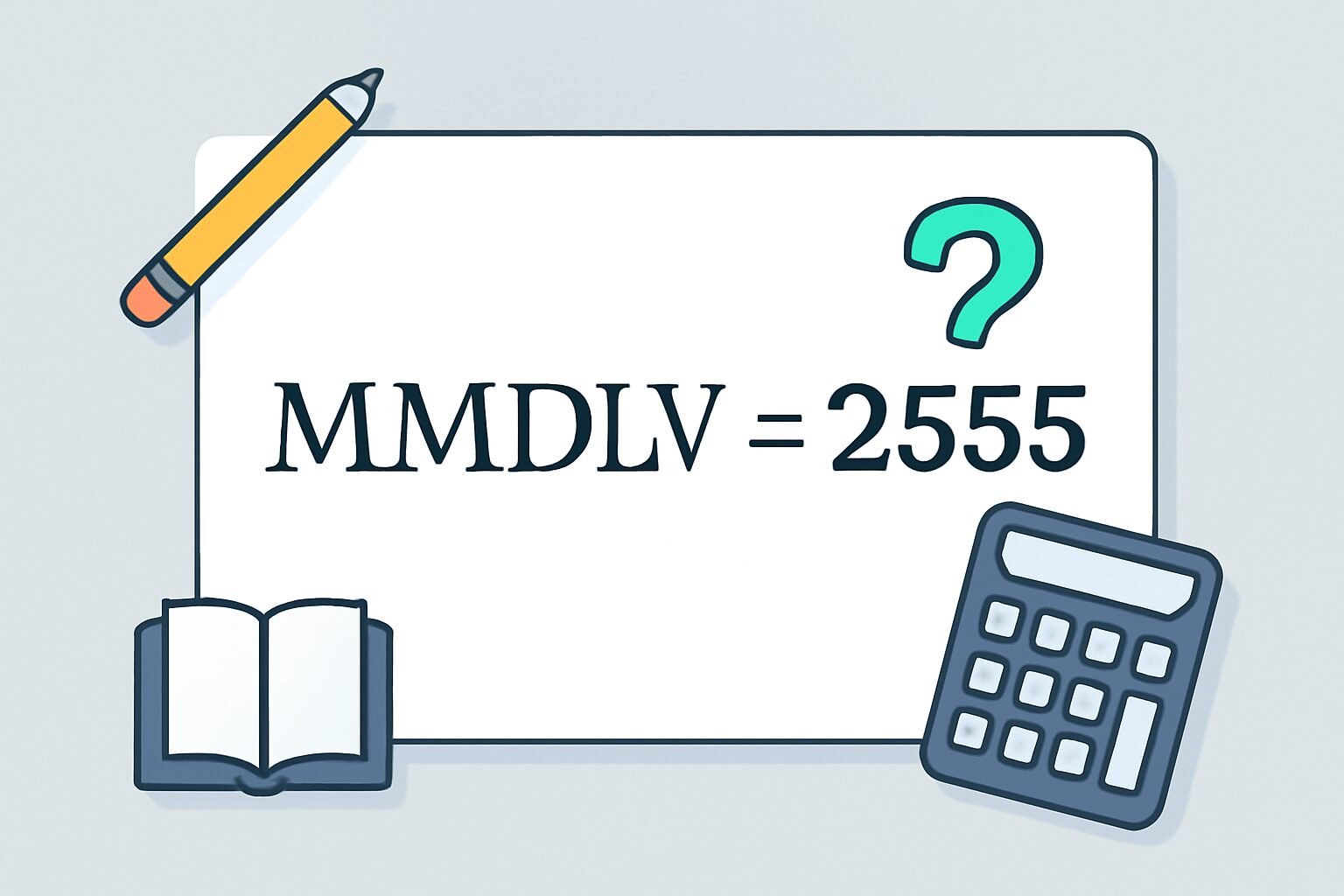 Roman Numerals: 2555