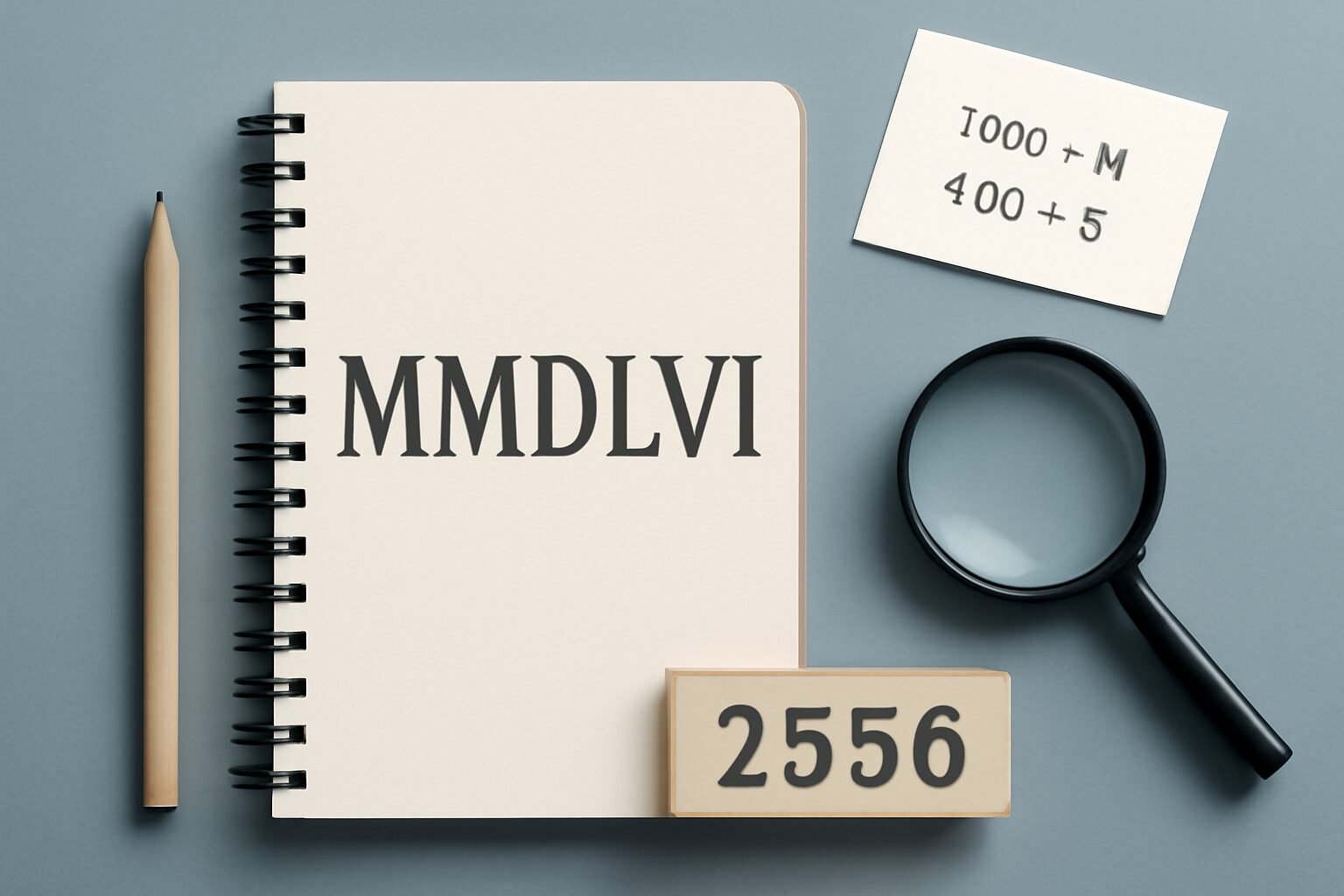 Roman Numerals: 2556
