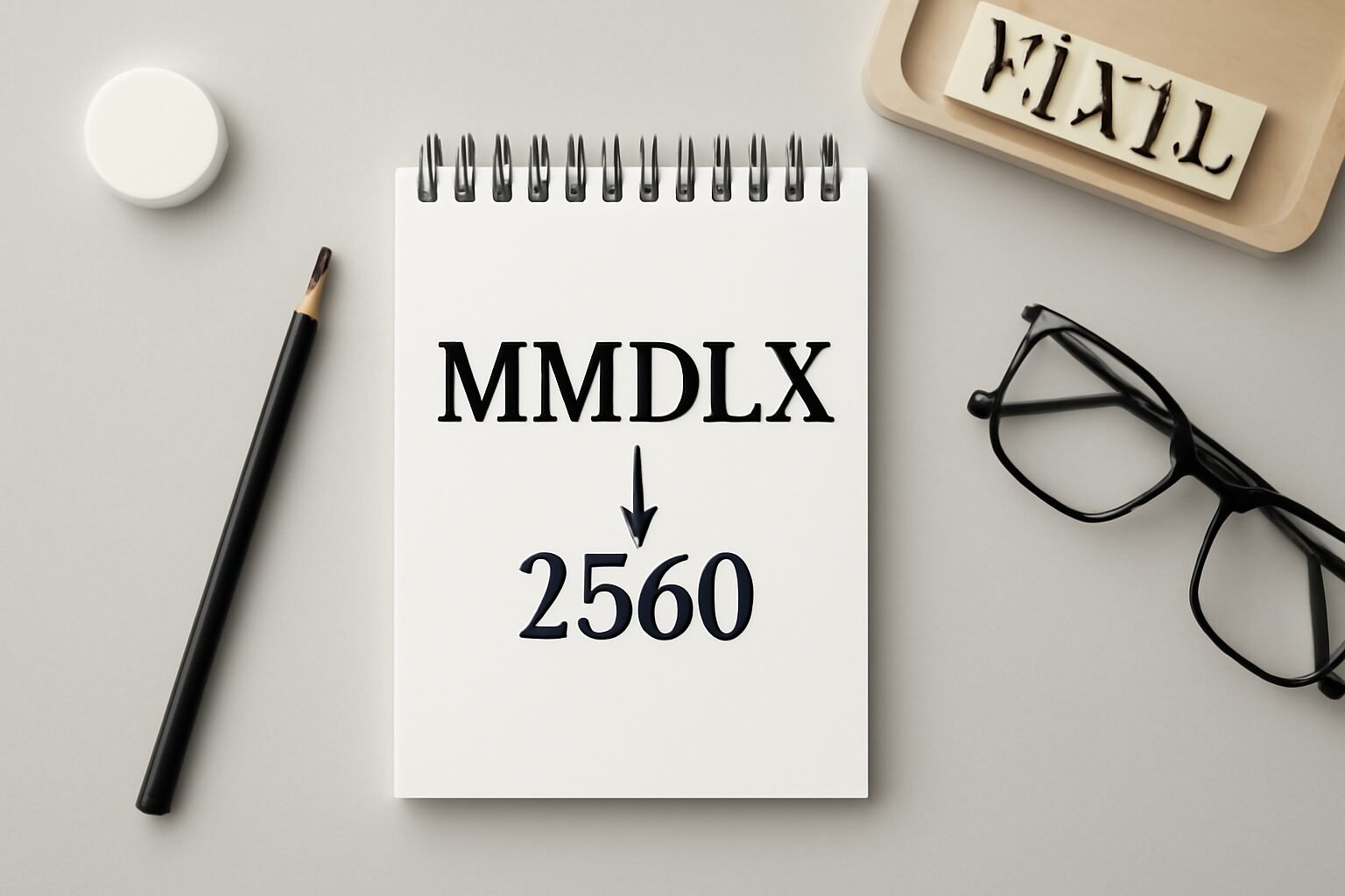 Roman Numerals: 2560