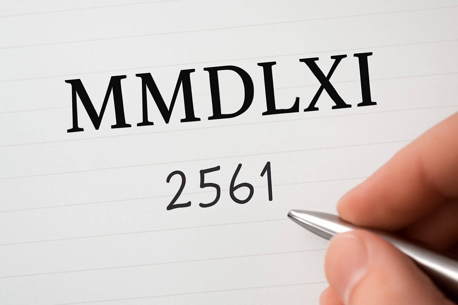 Roman Numerals: 2561