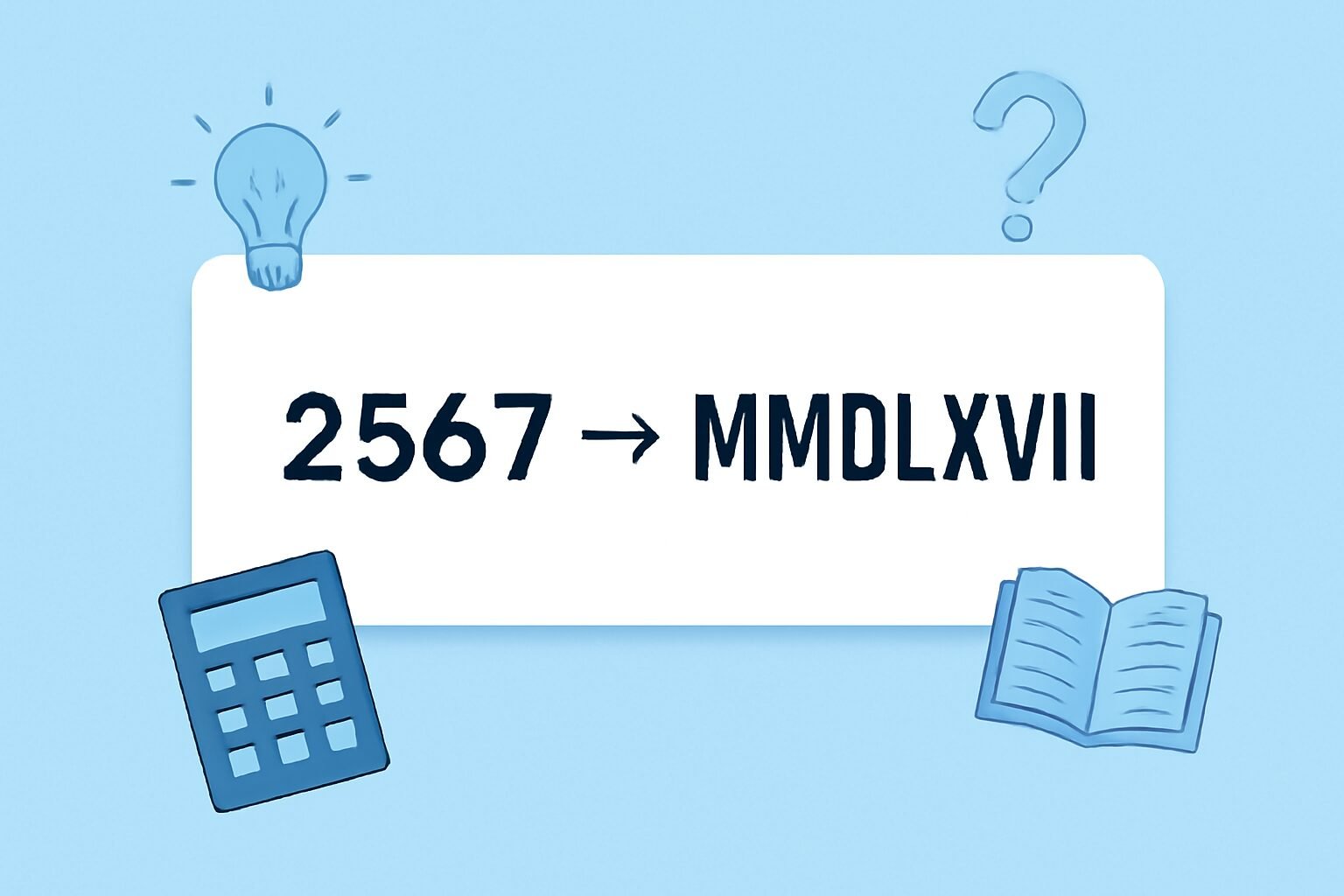 Roman Numerals: 2567