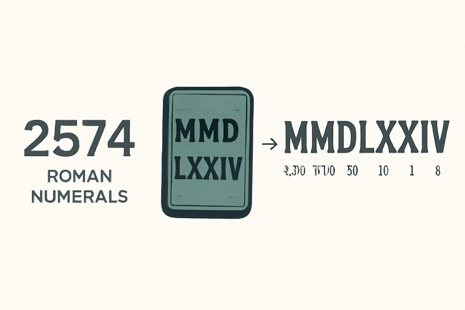 Roman Numerals: 2574