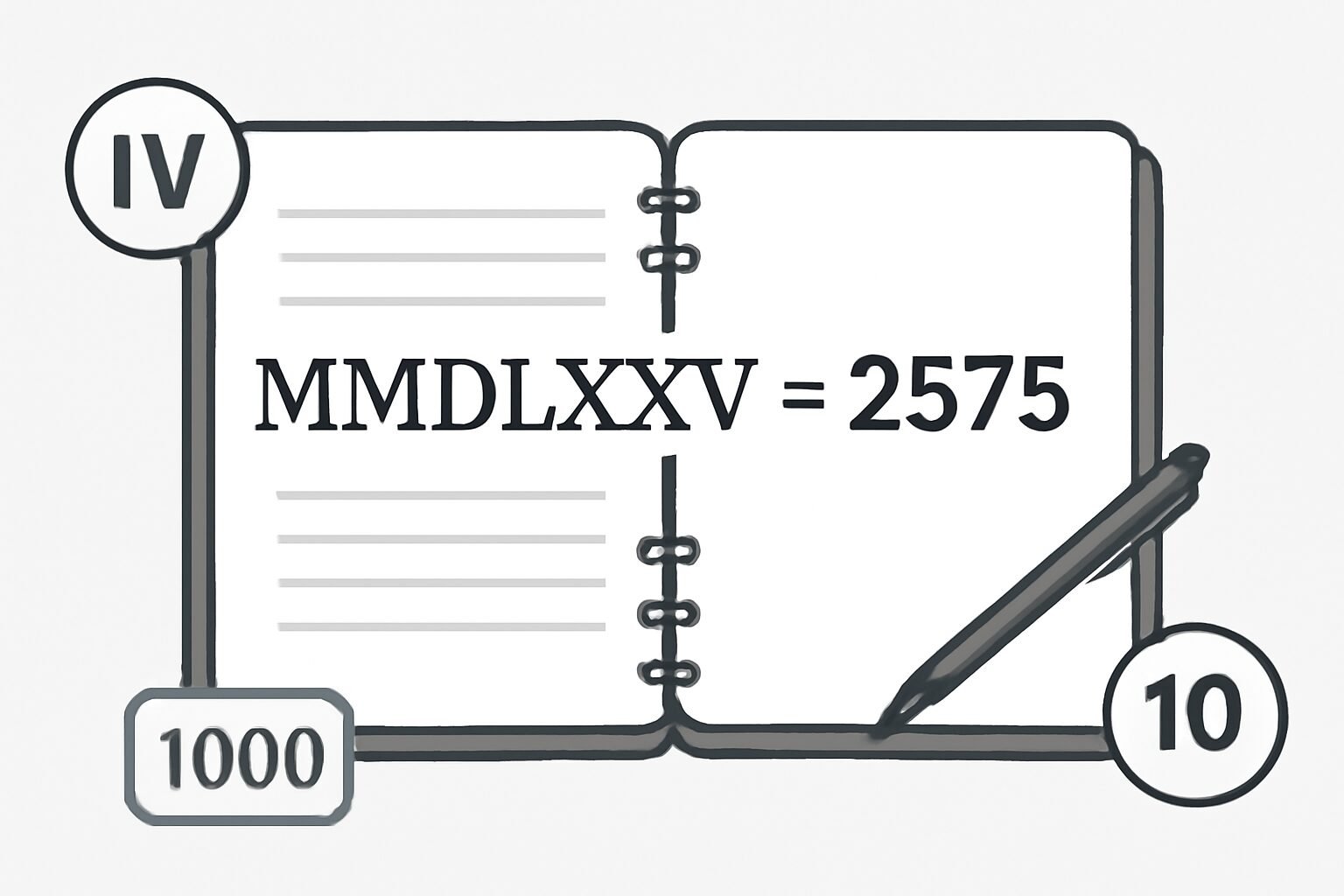 Roman Numerals: 2575