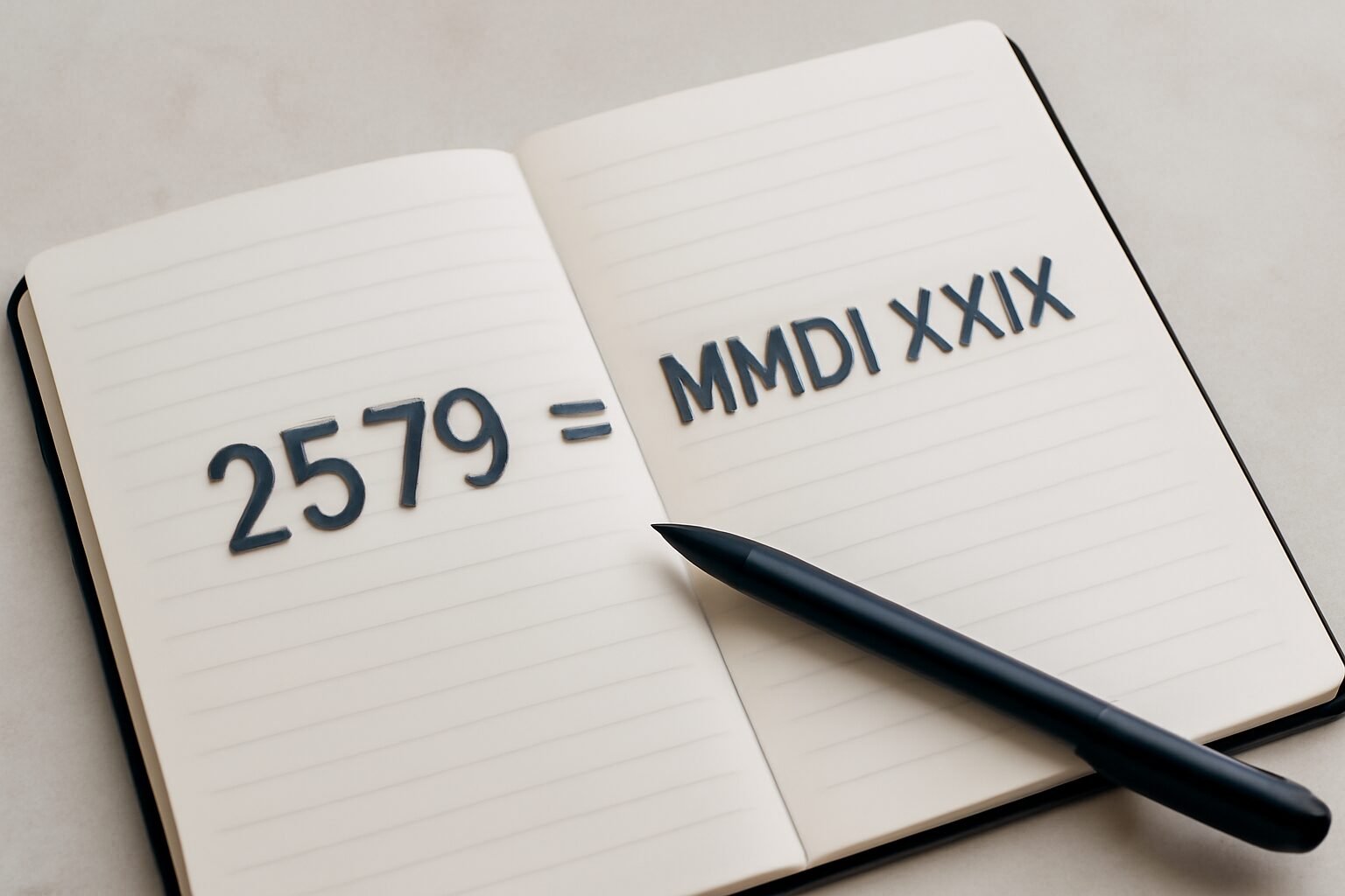 Roman Numerals: 2579