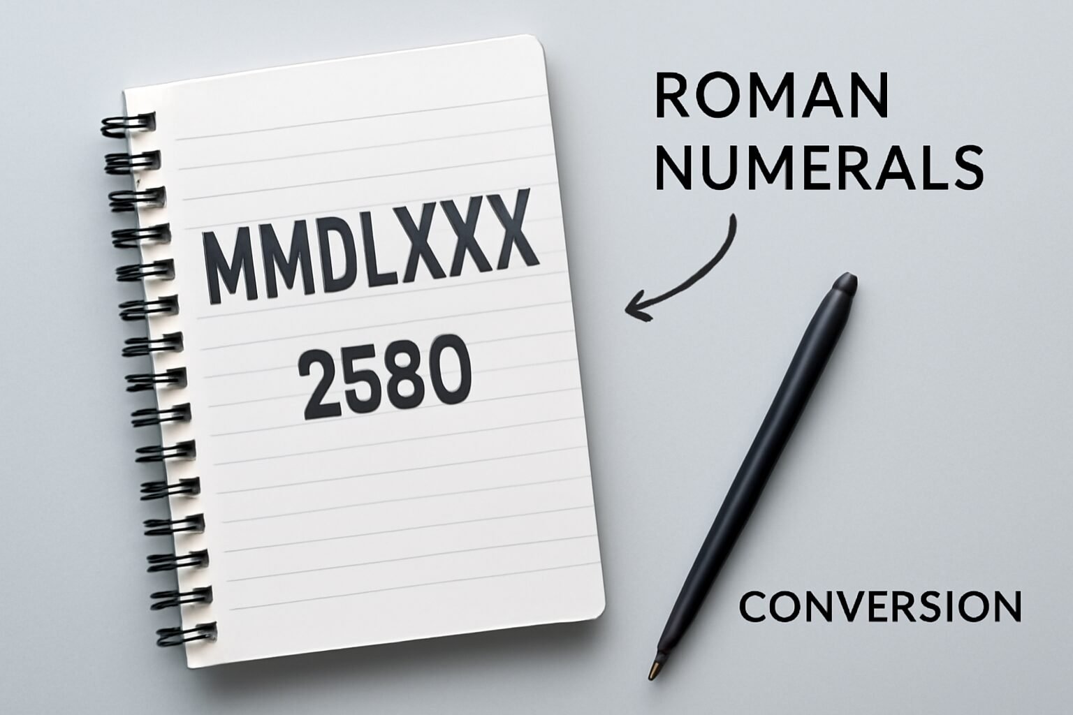 Roman Numerals: 2580