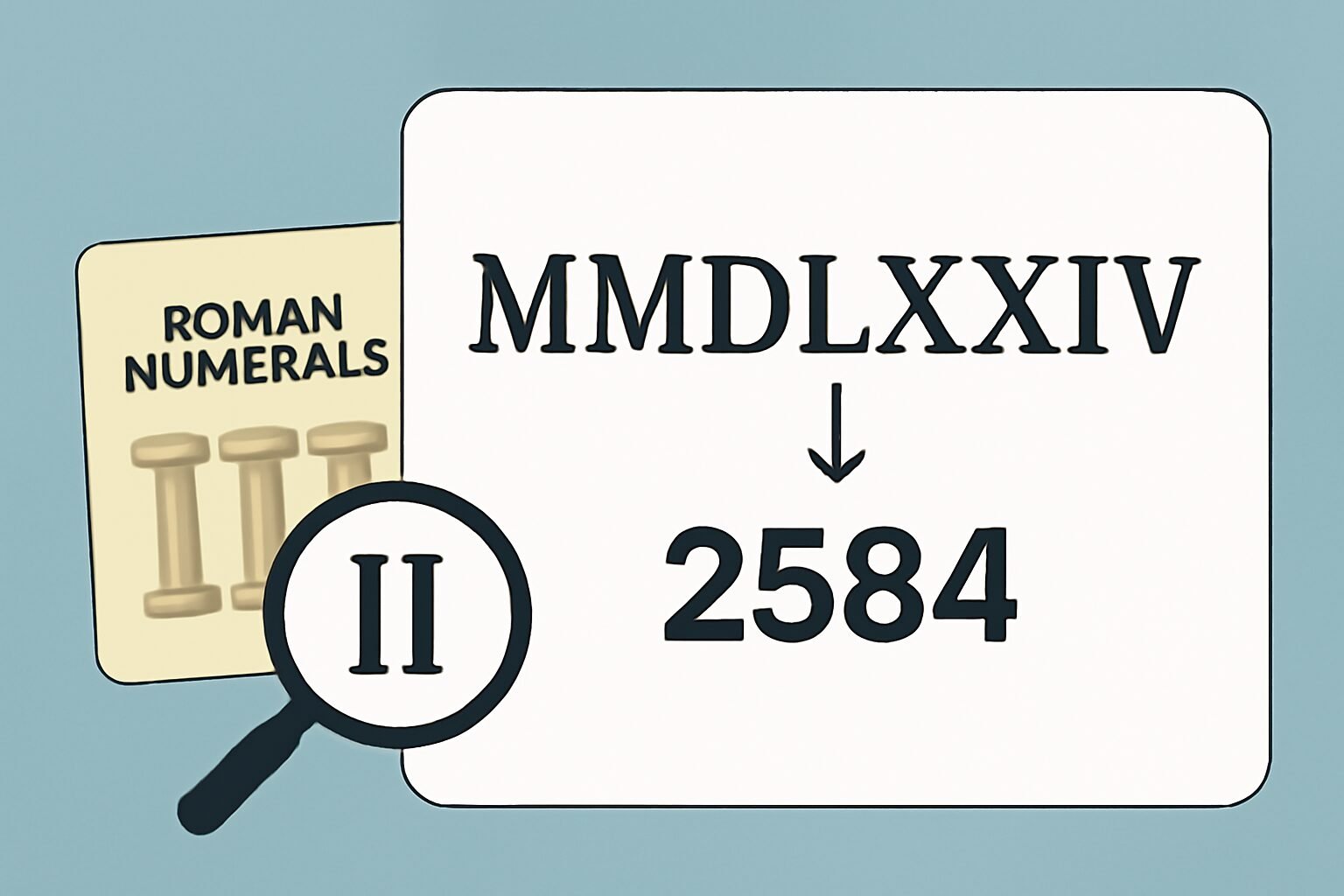 Roman Numerals: 2584