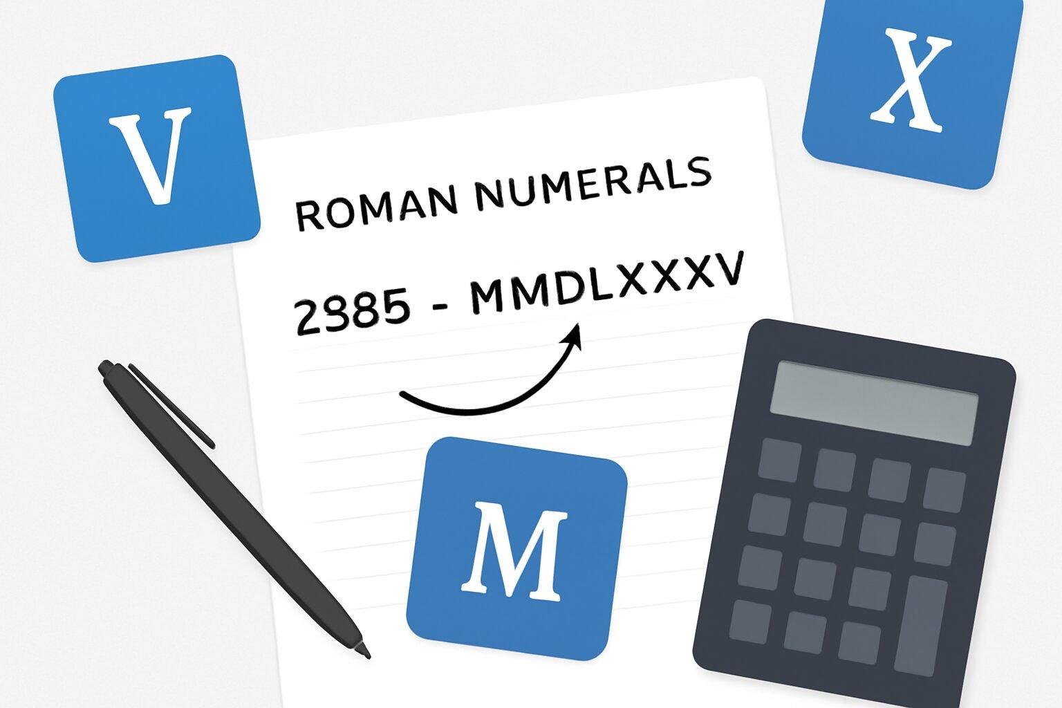Roman Numerals: 2585