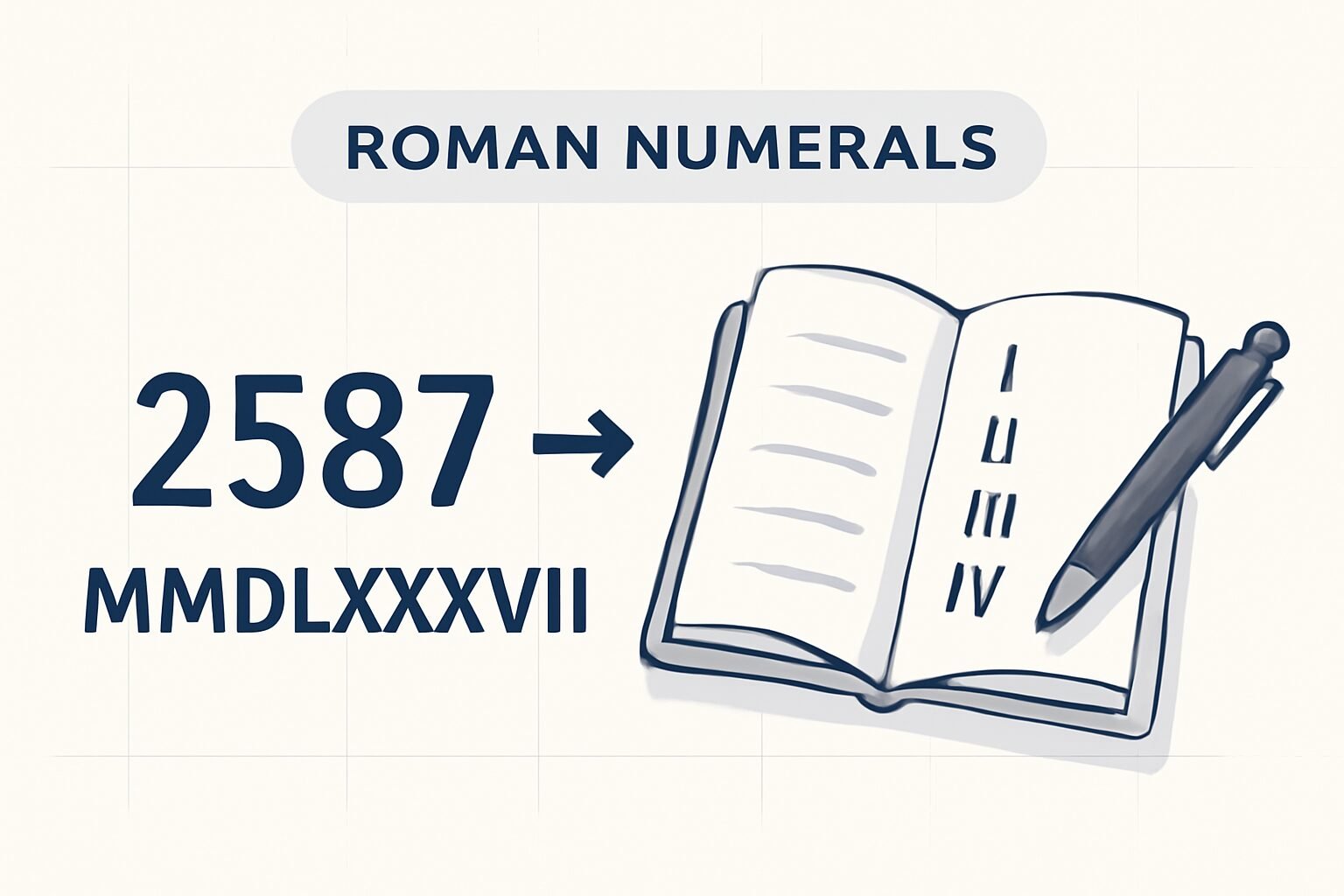 Roman Numerals: 2587