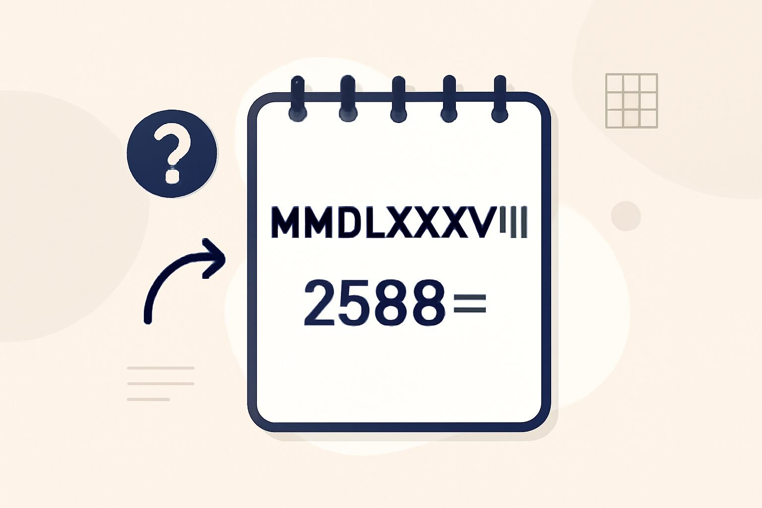 Roman Numerals: 2588